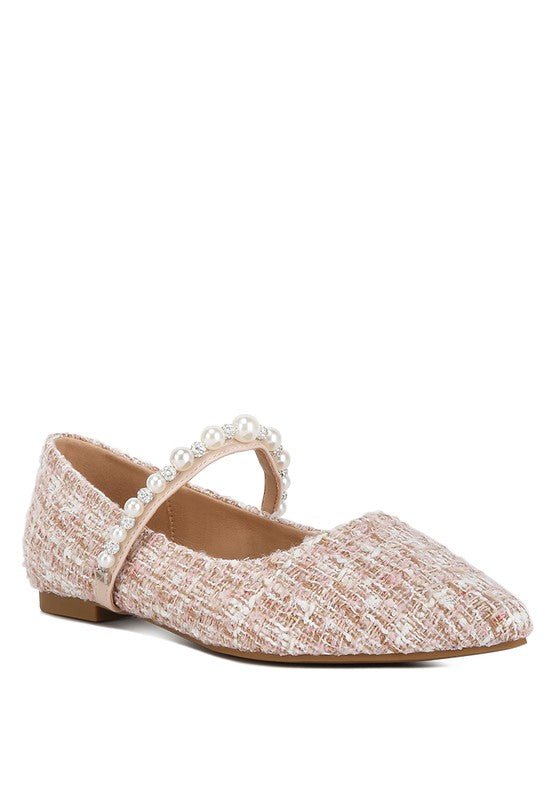 Mowie Tweed Mary Jane Ballet Flats - HOUSE OF SHE