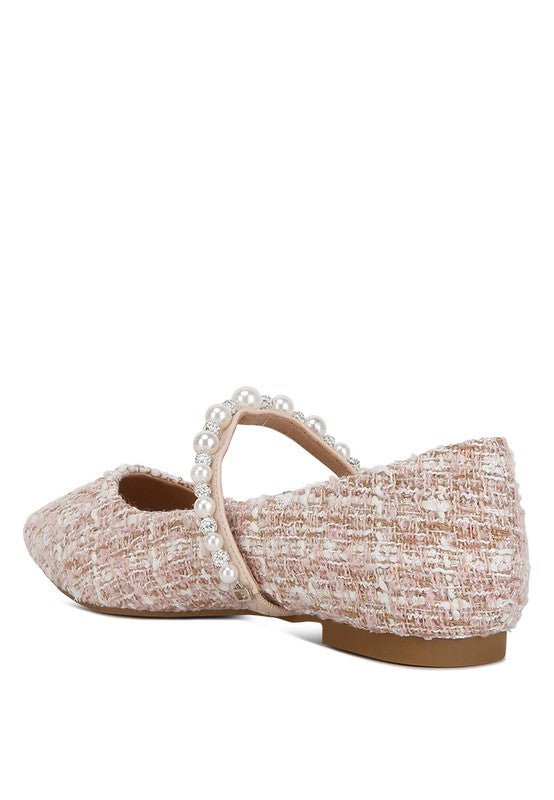 Mowie Tweed Mary Jane Ballet Flats - HOUSE OF SHE