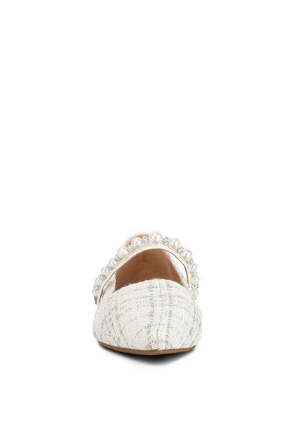 Mowie Tweed Mary Jane Ballet Flats - HOUSE OF SHE