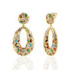 Multi - gem Statement Earrings - HOUSE OF SHE