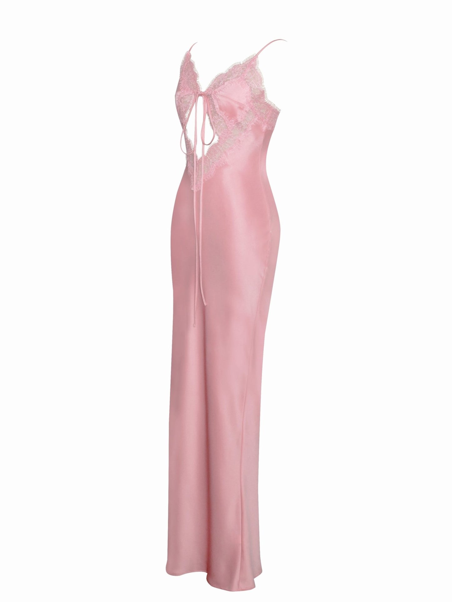 Nia Salmon Pink Maxi Dress - HOUSE OF SHE