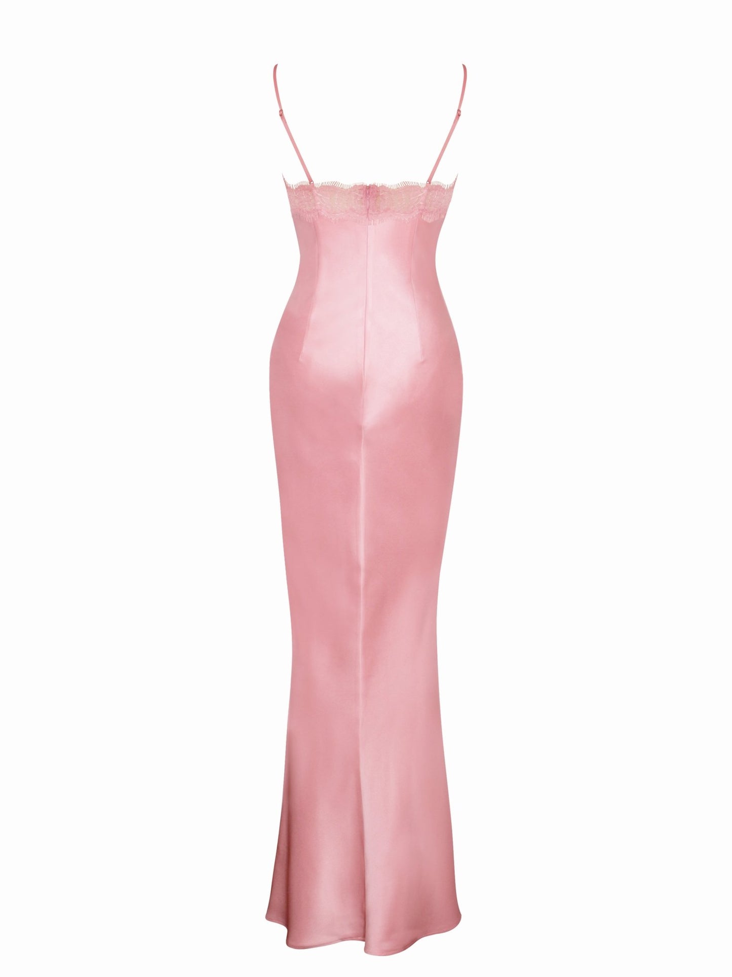 Nia Salmon Pink Maxi Dress - HOUSE OF SHE