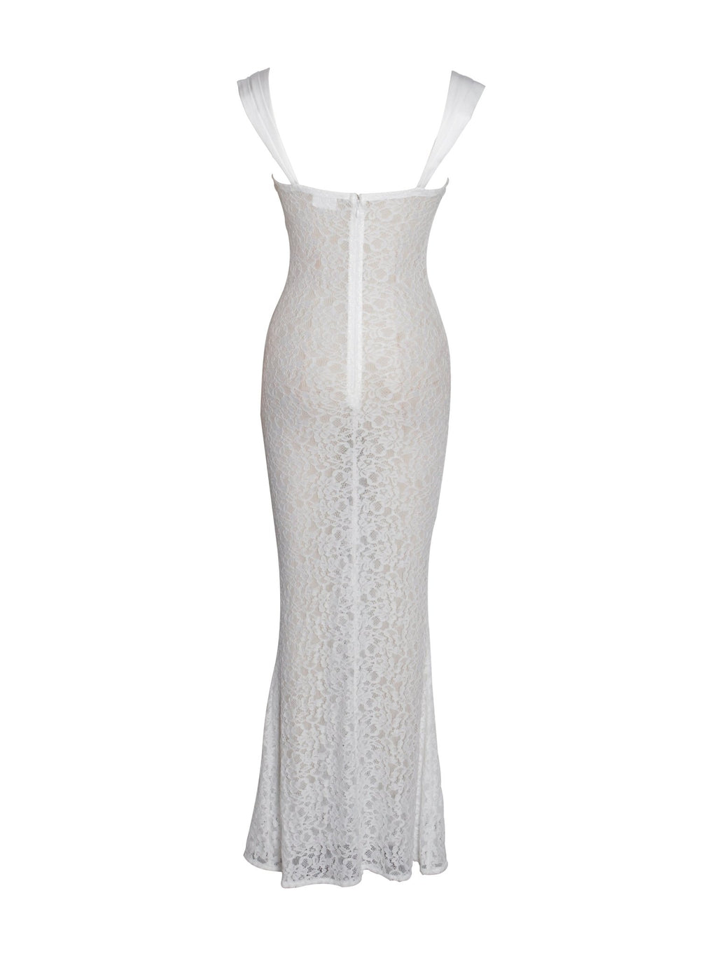 Nia White Lace Maxi Dress - HOUSE OF SHE