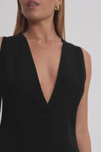 Nubia Classic Long Vest Blazer - HOUSE OF SHE