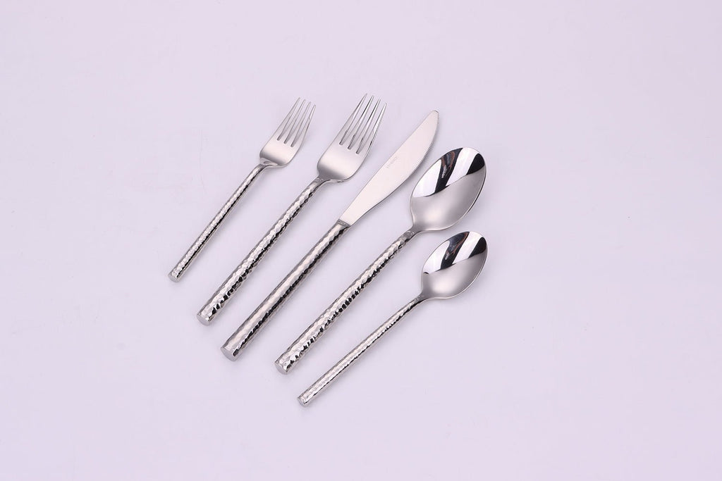Pexo 20 Pc Silver Flatware Set, Service for 4 - HOUSE OF SHE