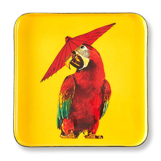 Red Parrot Trinket Tray - HOUSE OF SHE