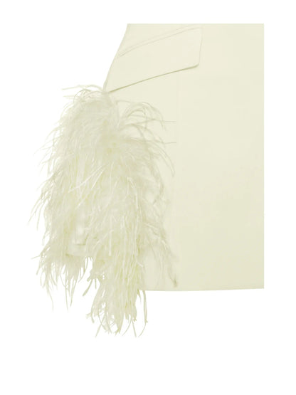 Scarface Feathered Blazer - HOUSE OF SHE