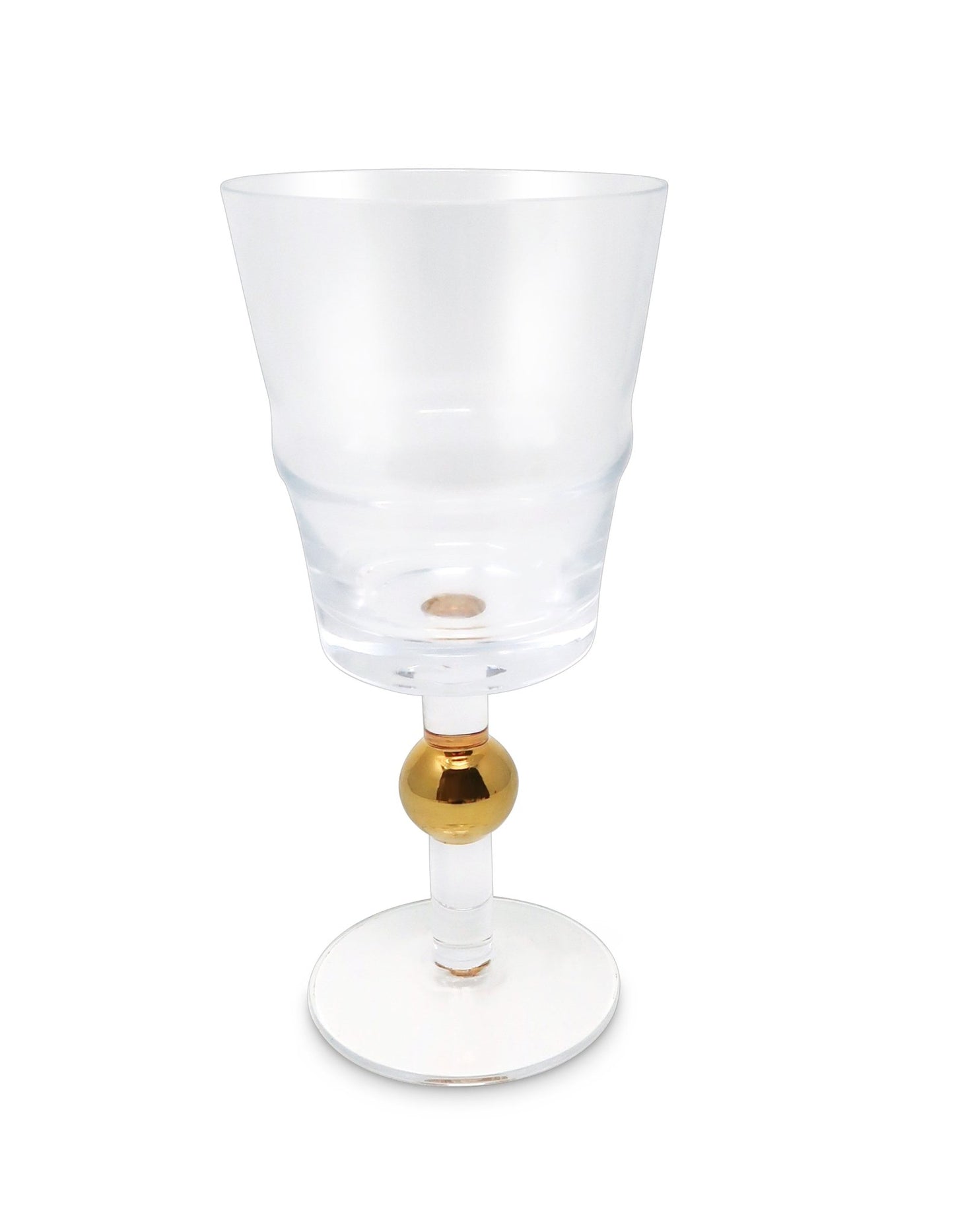 Set of 6 Glasses with Gold Ball Design - HOUSE OF SHE