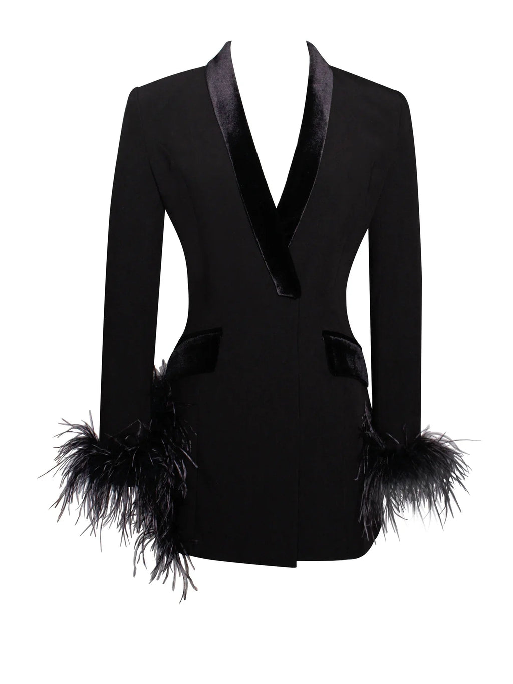 The Black Lounge Blazer Dress - HOUSE OF SHE