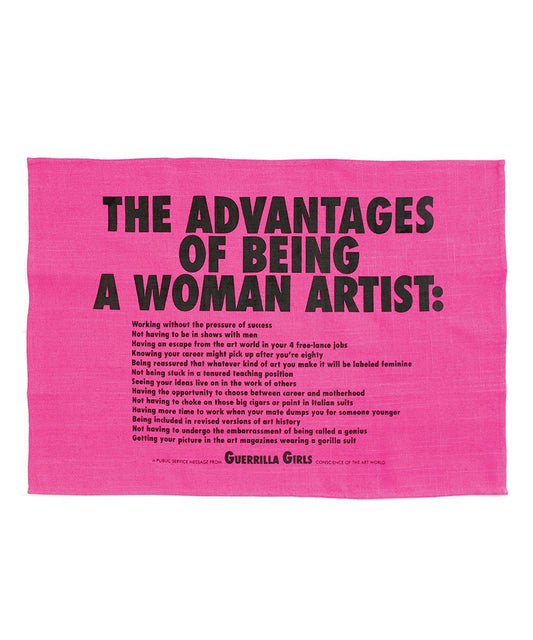 The Advantages Of Being A Woman Tea Towel x Guerrilla Girls